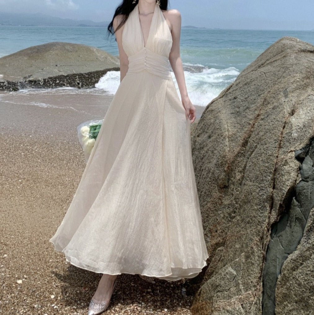 Ivory White Grace Flow Dress