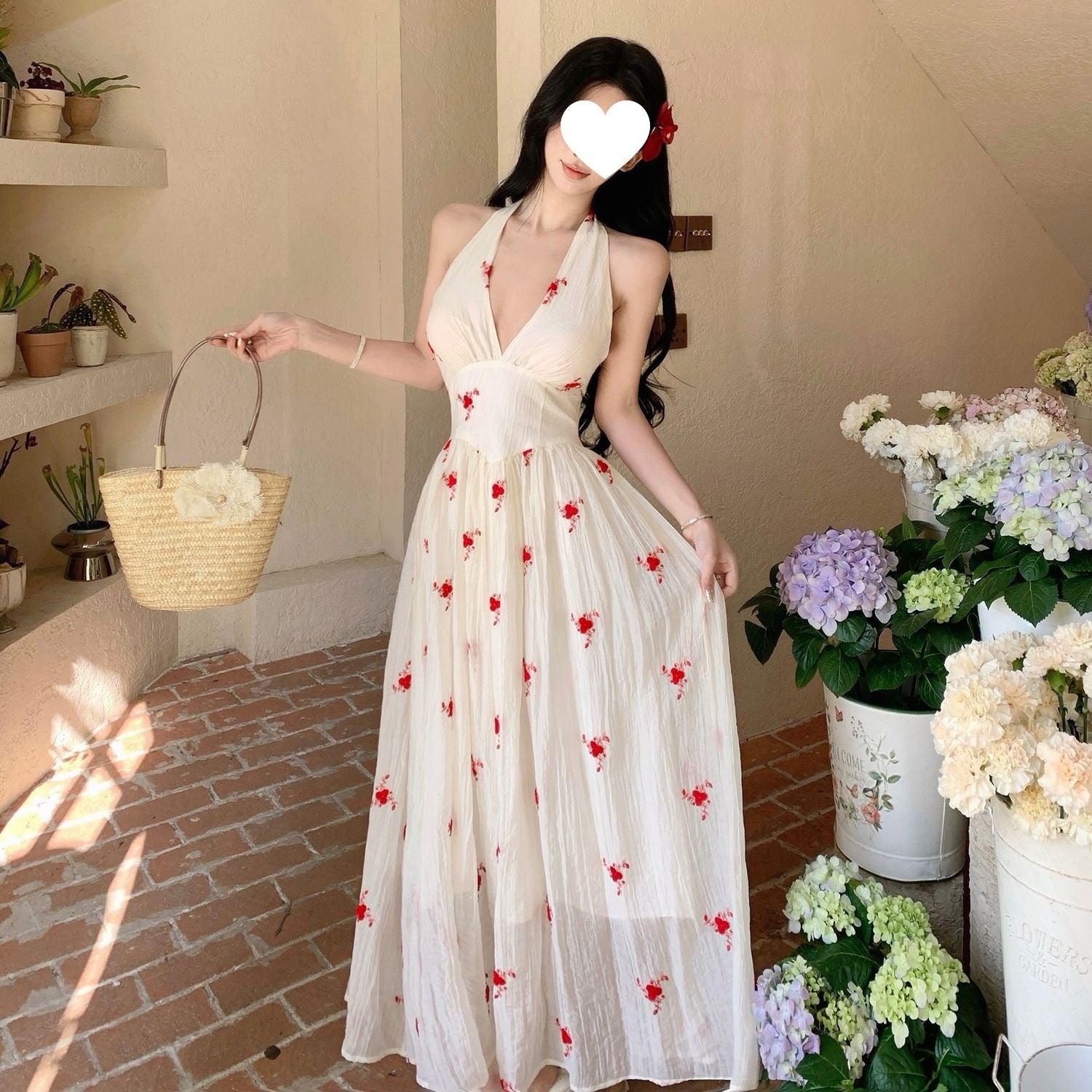 Rosalia Halter Maxi Dress