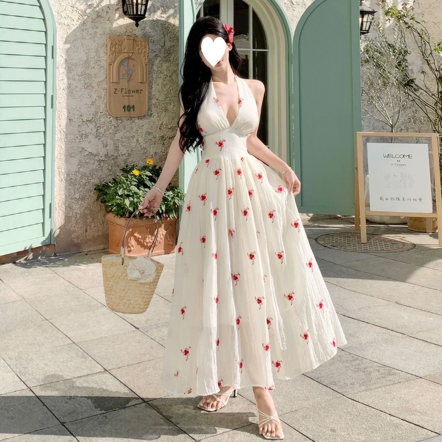 Rosalia Halter Maxi Dress